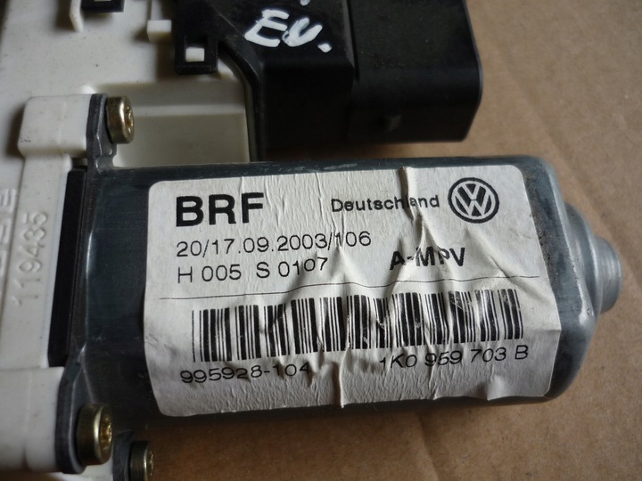 фото №7, Двигунчик скла лівий зад vw touran i 1 1k0959703b