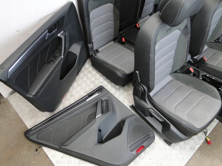 фото №10, Сидіння шкіра напівшкіра обшивки vw tiguan 5na 2018 r-line