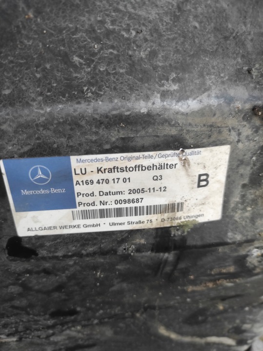 фото №8, Бак пального mercedes w169