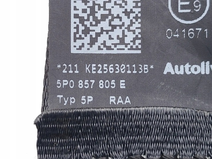 фото №7, Seat altea xl pas безопасности сиденья заднего зад левый 2014 mpv 4/5dr