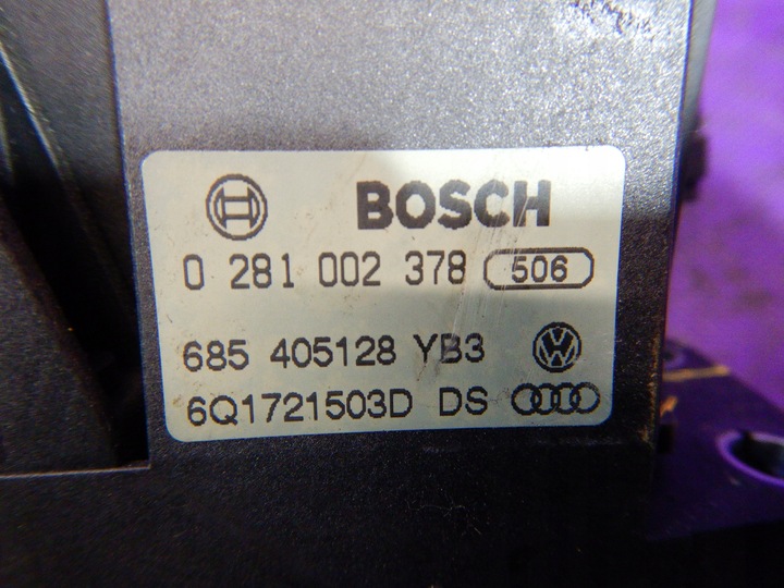 фото №5, Fabia i 1.4 tdi потенціометр газу 0281002378