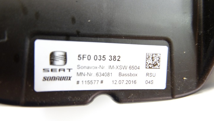 фото №3, Seat ateca сабвуфер динамик 5f0035382