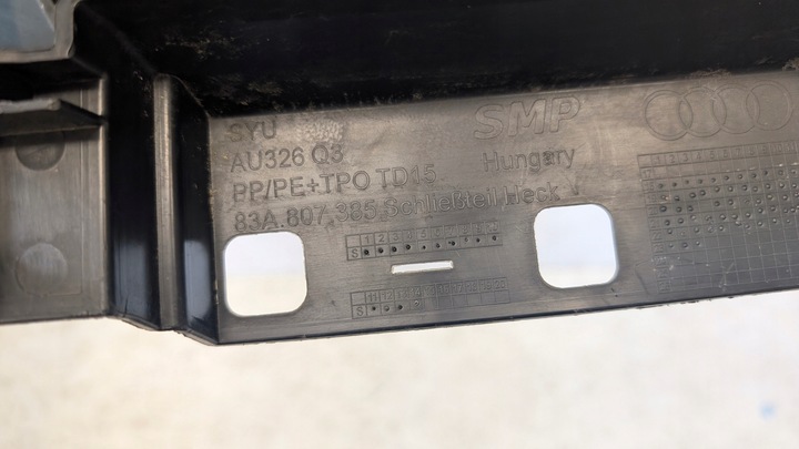 фото №12, Audi q3 2 ii 83a ковзун кронштейн бампера зад кріплення 83a807385