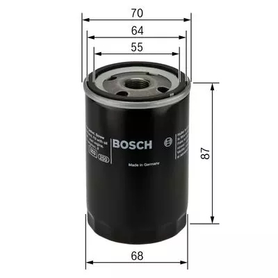 фото №6, Фільтр масла bosch fiat 500 brava doblo idea marea