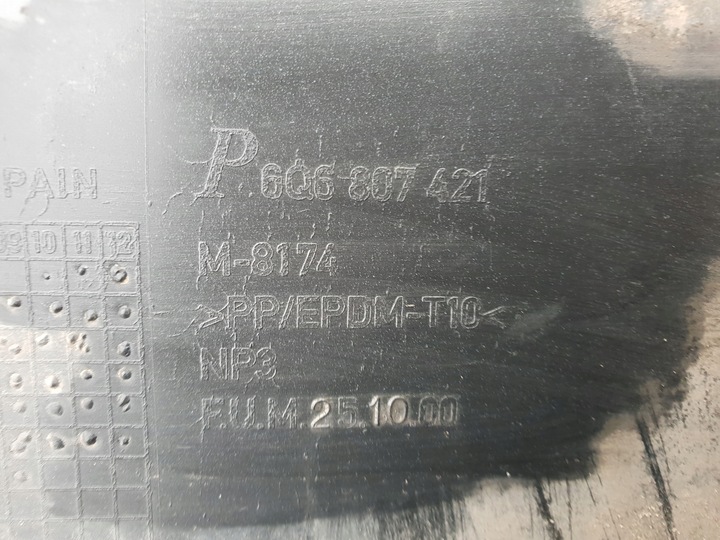 фото №8, Vw polo 9n 07r рестайлінг lo41 l041 бампер задній зад