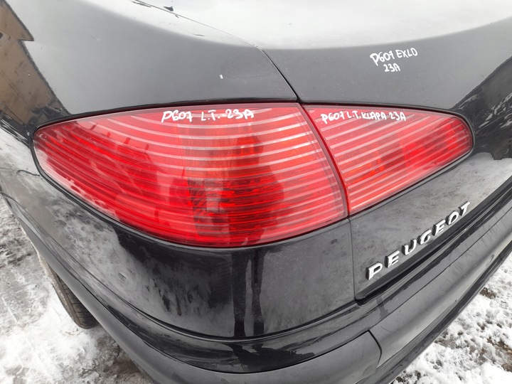 фото №11, Peugeot 607 рестайлинг лампа левый зад левая задняя крышка