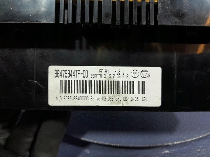 фото №6, Peugeot 607 рестайлинг переключатель панель кондиционера i воздуховод 96479944