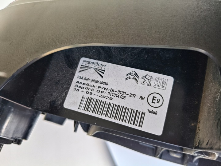 фото №7, Лампа правая задняя citroen berlingo iv opel combo e 18- led pod крышка багажника