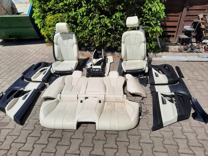 фото №12, Сидіння bmw m6 f06 2017 світлий салон обшивки двері карти підлокітник шкіра