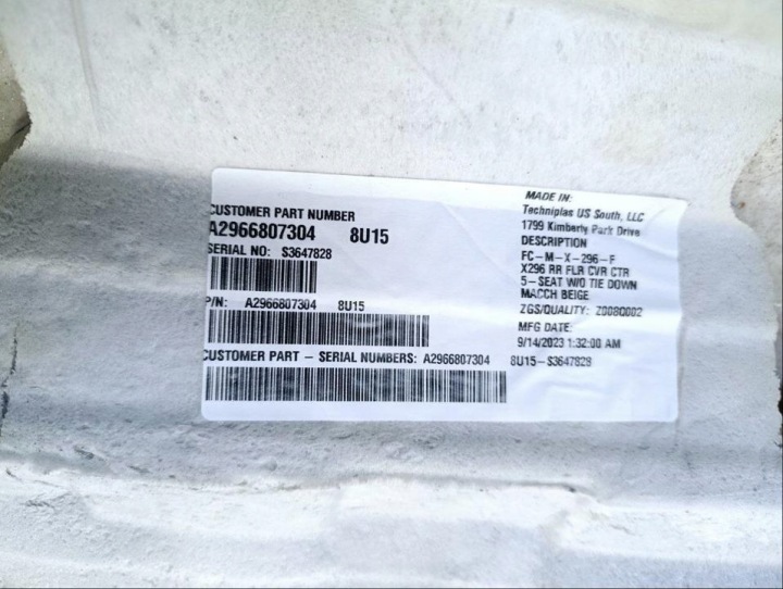 фото №8, Покриття  підлога mercedes-benz eqs suv 2023 a2966807304
