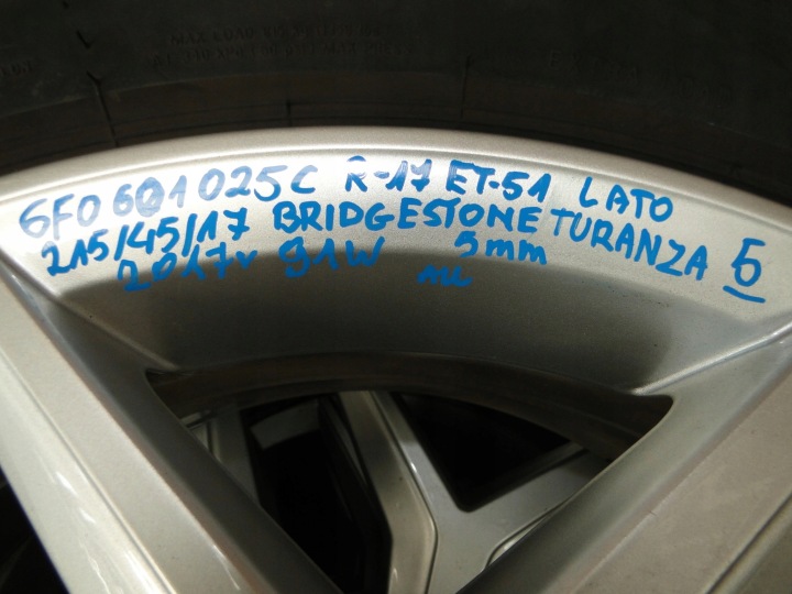 фото №16, Диски диски шини 17 5x100 seat ibiza 6f0601025c
