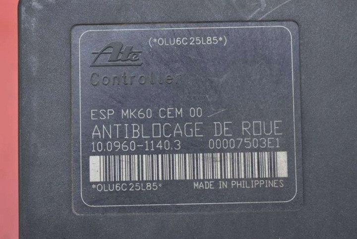 фото №7, Насос abs 9657061080 citroen c5 1 i 3.0 v6 207 km 04-08