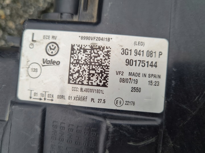 фото №14, Vw passat b8 рестайлінг 3g1 повний led matrix iq light 3g1941081p 3g1941082p вигідна пропозиція