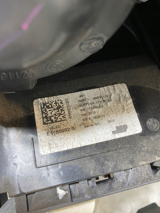 фото №12, Bmw f45 f46 отопитель электрический 6827060 mini f54 f60 17r 9383121 eu