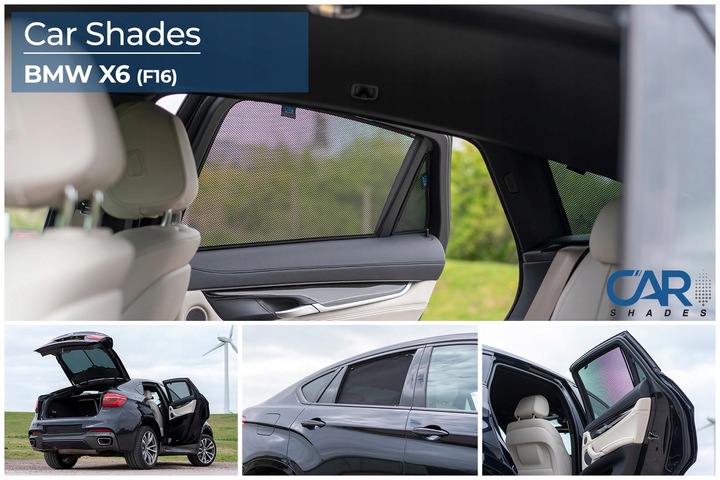 фото №15, Шторки сонцезахисний bmw x6 f16 15- захисні накладки ролети сонцезахисний