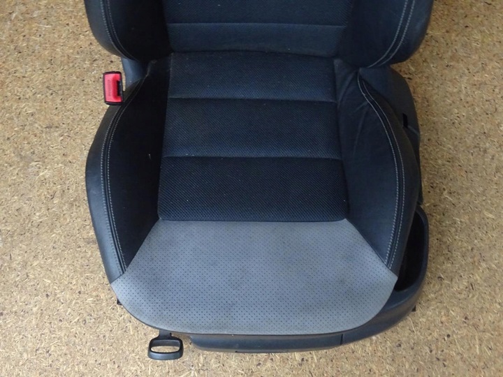 фото №8, Skoda octavia ii vrs рестайлінг 08-13 сидіння лівий перед переднє шкіра алькантара