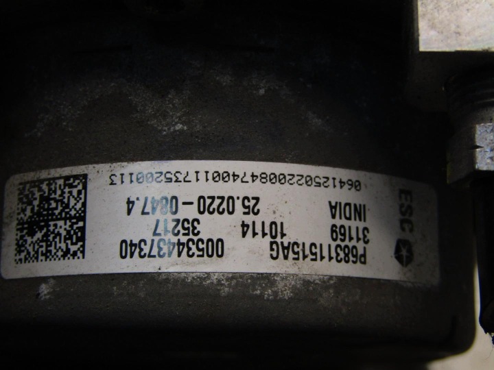 фото №6, Блок управления abs 1.4 t jeep compass ii p68311515ag
