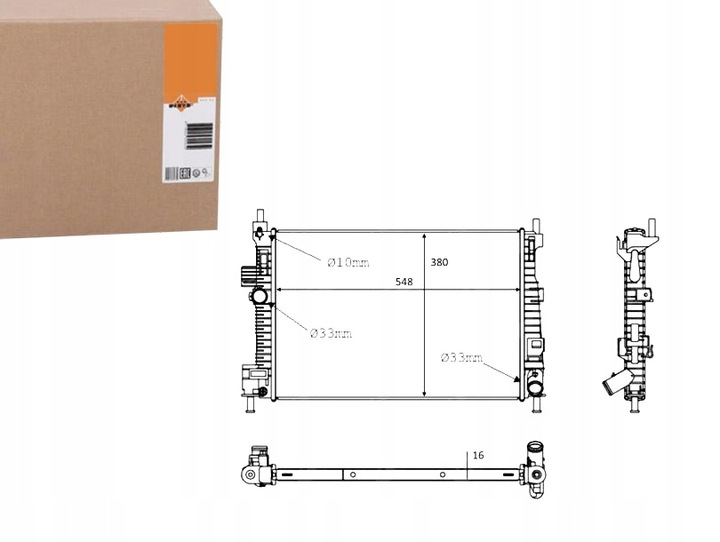 фото №1, Nrf радиаторов ford c-max 1.6 tdci 10-2010 nrf