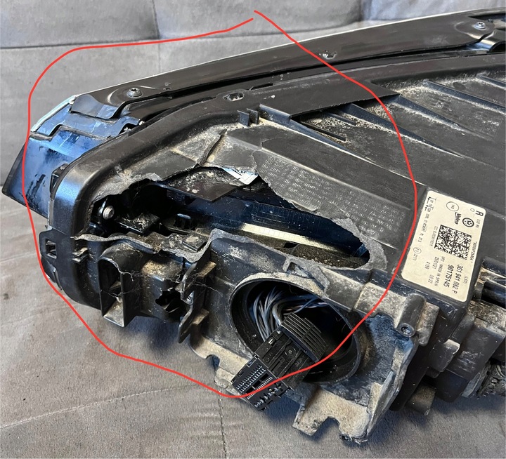 фото №9, Лампа led права праві фара vw passat b8 рестайлінг 2022- 3g1941082p matrix