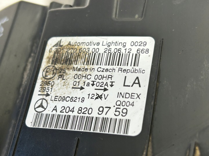 фото №10, Mercedes w204 рестайлинг фара левые перед uk h7 2048209759