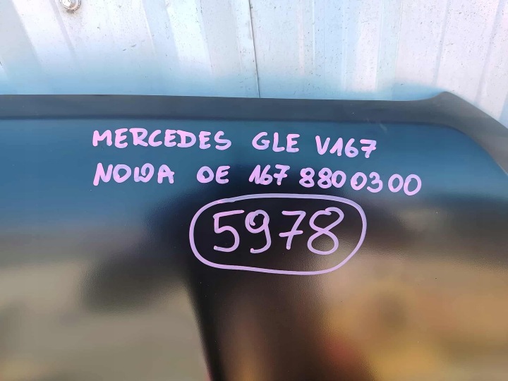 фото №12, Mercedes gle v167 капот кришка двигуна перед передня нова oem номер 5978