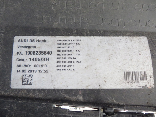 фото №7, Audi a8 s8 d5 4n0 s line бампер задній зад 2019-