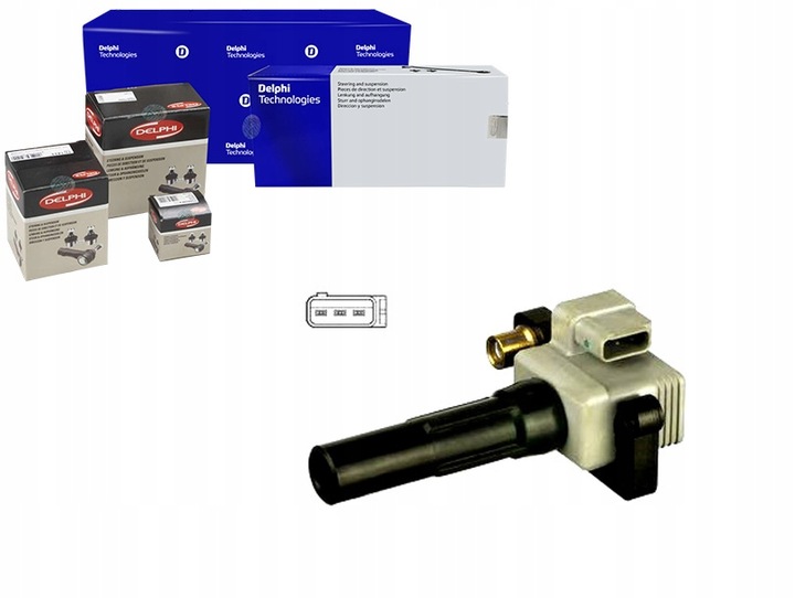 фото №1, Катушка зажигания subaru impreza 2.0 00- delphi