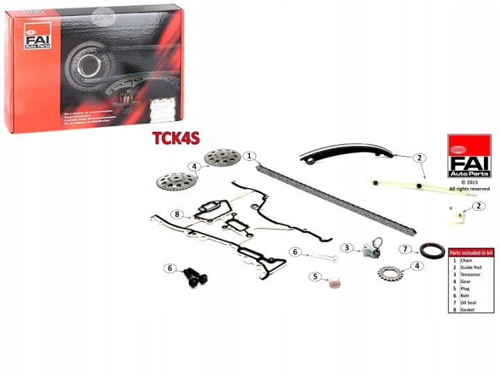 фото №15, Fai autoparts комплект цепи грм opel tck4s