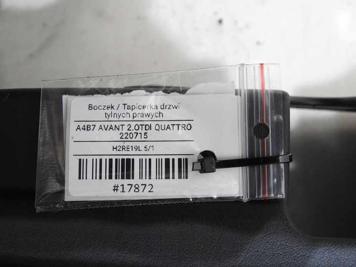 фото №8, Оббивка двері праві зад audi a4 b7 avant