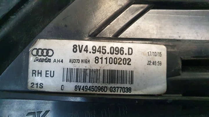 фото №7, Лампа зад правая 8v4945096d audi a3 8v sportback 13-16