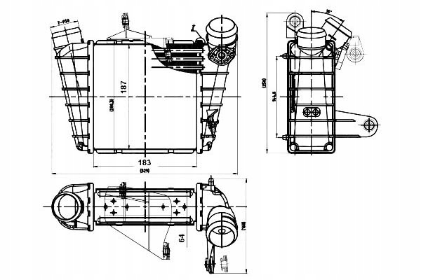 фото №2, Nrf интеркулер seat cordoba 1.4 tdi 6l2