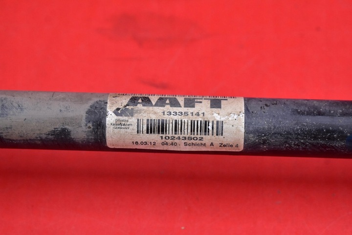 фото №6, Піввісь права перед механічна коробка передач 13335141 opel astra 4 iv j 1.6 16v 115 km 09-12