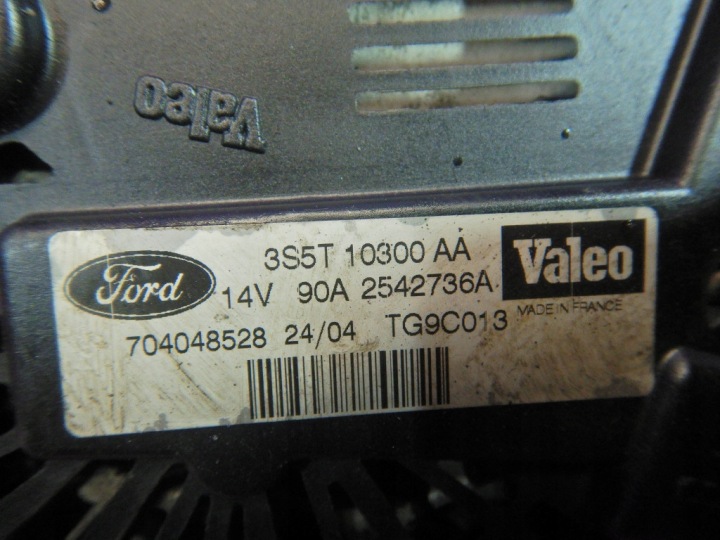 фото №6, Ford ka i 96-08 1.3 генератор 3s5t10300aa 90a