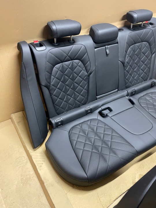 фото №14, Сидіння диван тунель оббивка шкіра чорна клапан bmw x5 g05 lci ідеал eu