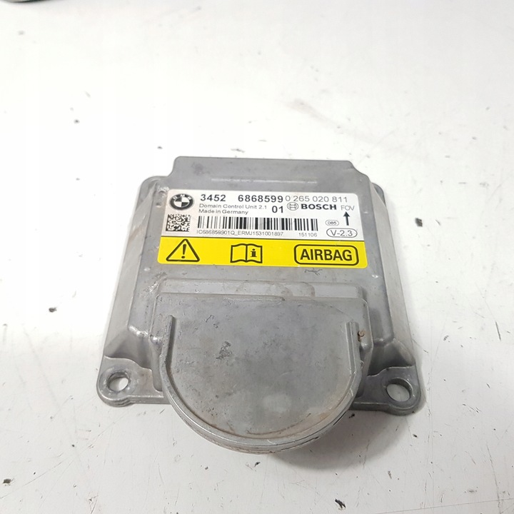 фото №1, Модуль датчик подушка безпеки bmw f32 6868599 0265020811