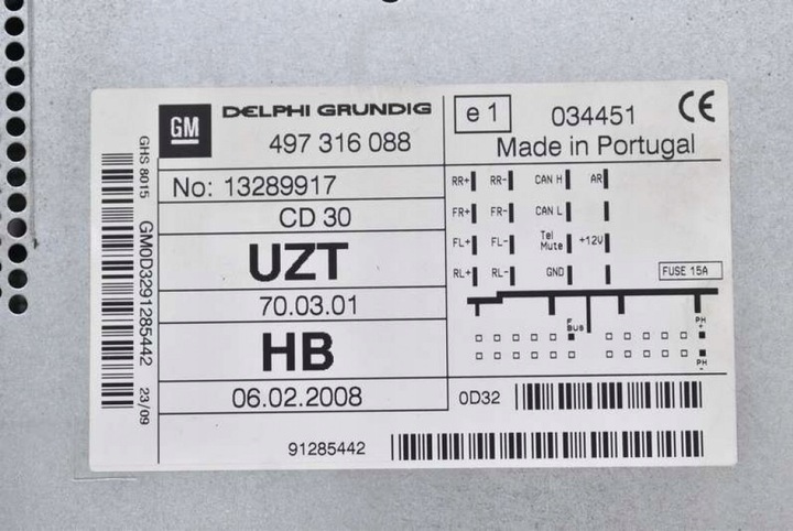 фото №6, Радио радиопроигрыватель cd rds 497316088 opel corsa d 06-11