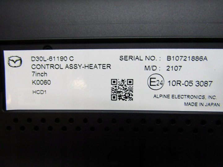 фото №7, Mazda mx-30 22r дисплей экран монитор d30l-61190 d30l-61190c