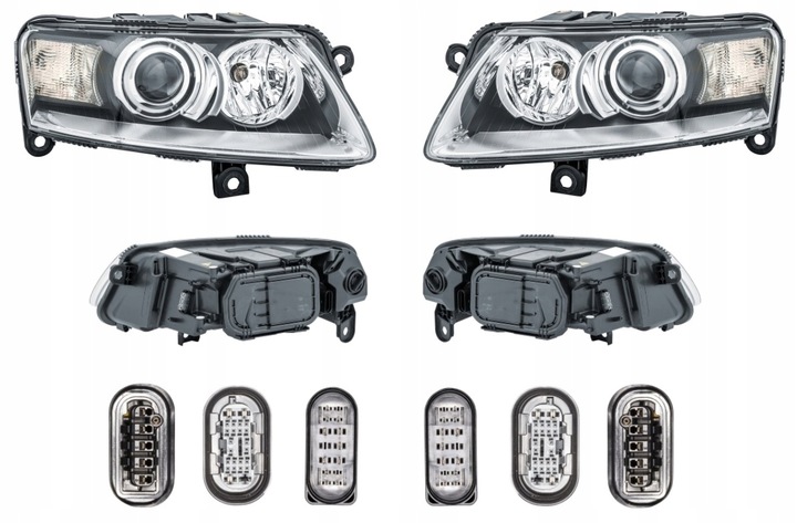 фото №1, Фара лампа audi a6 c6 04-08 hella l+p