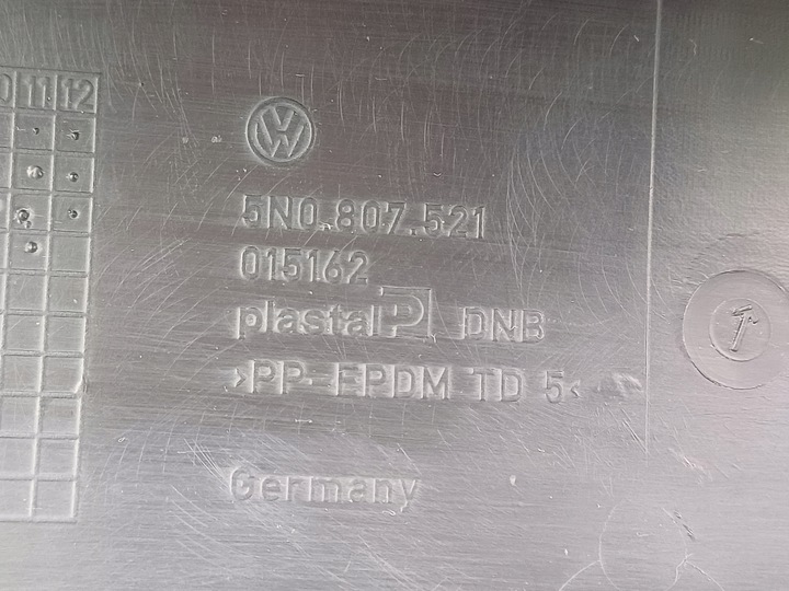 фото №8, Vw sharan 2 ii 10- накладка бампера заднього зад 5n0807521