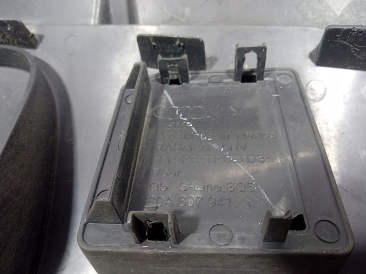 фото №6, Audi q5 ii рестайлинг диффузор накладка бампера зад 80a807521k