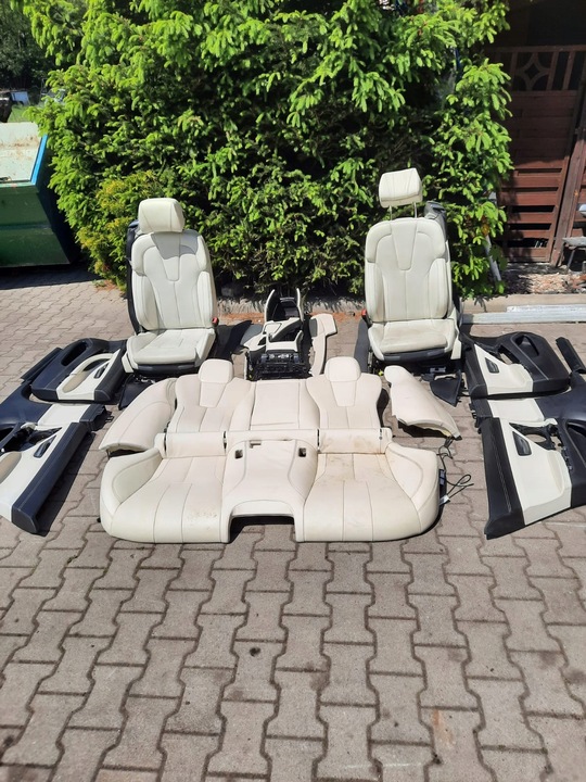 фото №15, Сидіння bmw m6 f06 2017 світлий салон обшивки двері карти підлокітник шкіра