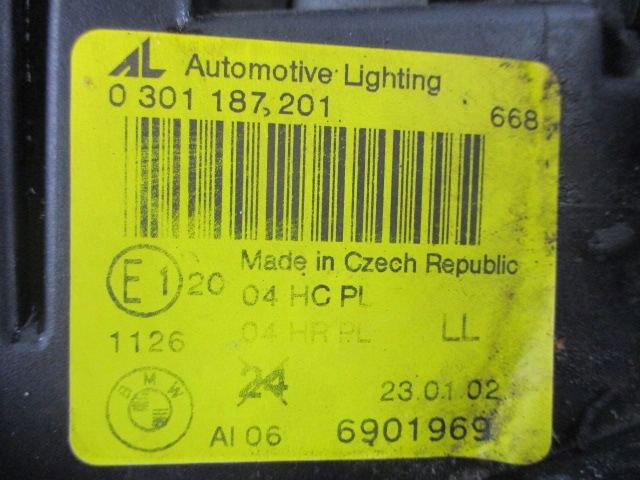 фото №4, Bmw e46 compact лампа фара левый оригинал