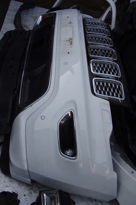 фото №9, Перед бампер капот крило jeep grand cherokee wk2 рестайлінг pw7 яскравий білий