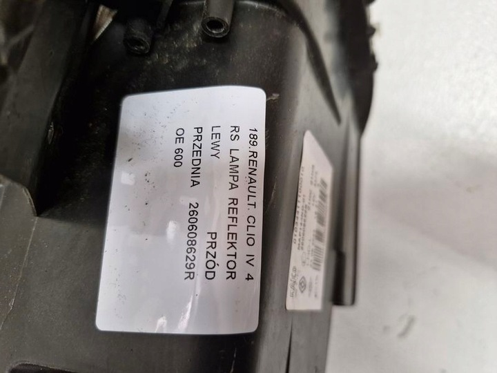 фото №10, Renault clio iv 4 rs лампа фара левый перед передняя 260608629r оригинальный номер