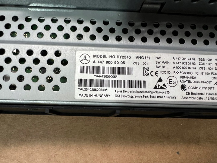 фото №8, Радио дисплей mercedes vito w447 a4479009005