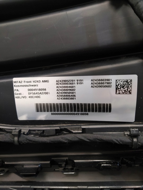 фото №14, Mercedes eqa amg h243 бампер перед переднее комплектный led pdc камера новый