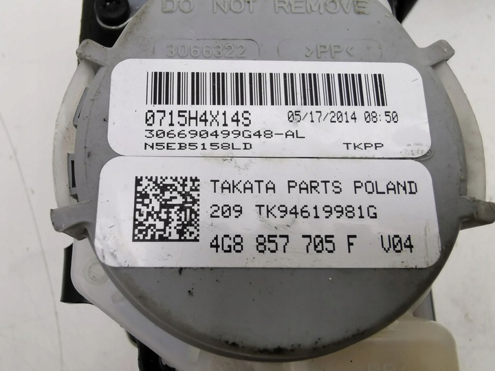 фото №8, Audi a7 s7 4g 2011 левая сторона ремни безопасности