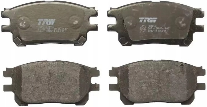 фото №11, Тормозная колодка тормозной kpl. перед toyota previa 2.0d/2.4 02.00-02.06