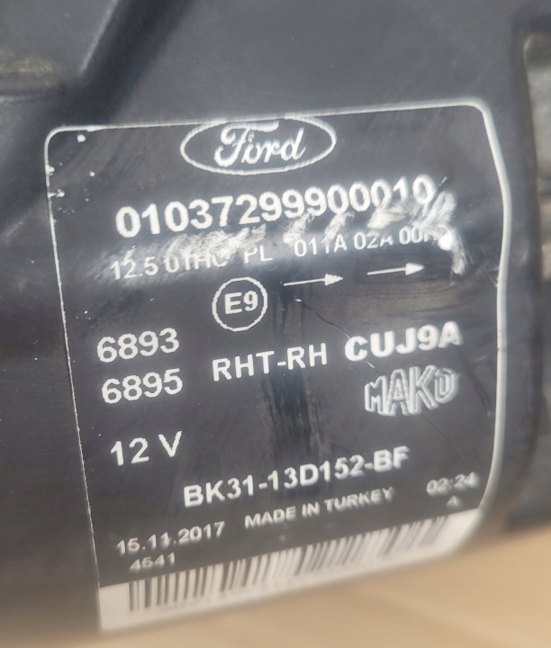 фото №8, Ford transit mk8 12-18 фара з led правая