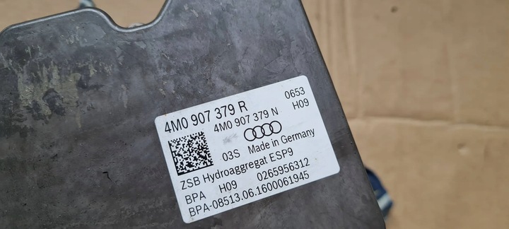 фото №10, Q7 4m ii насос гальмівна abs модуль блок керування 4m0907379r